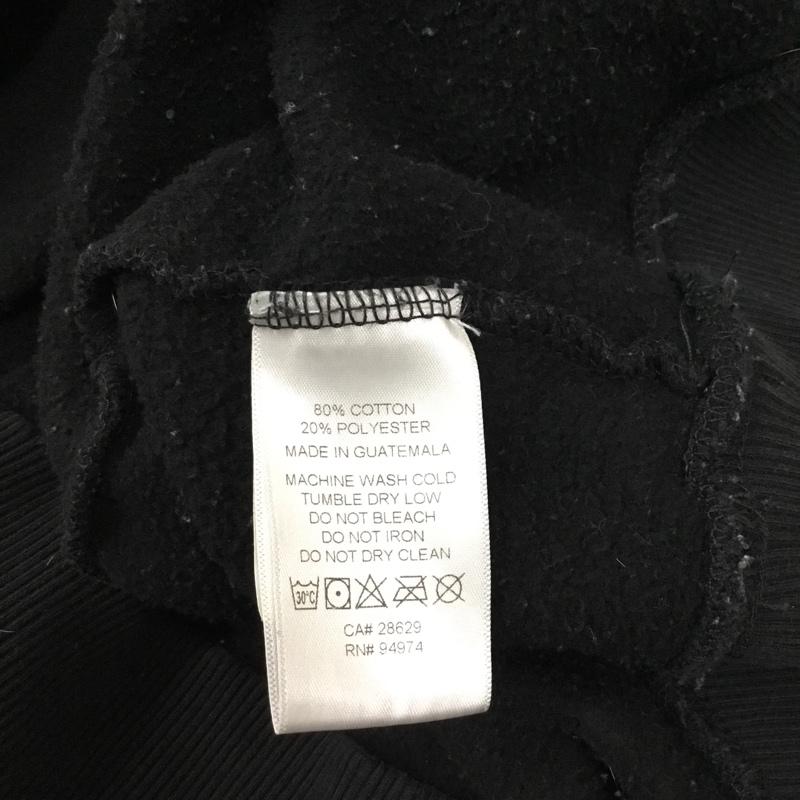 ステューシー STUSSY パーカー 長袖 長袖パーカー フード付きパーカー プリントスウェット トレーナー XL ロゴ、文字 黒 / ブラック /  メンズ USED 古着 中古 10120078
