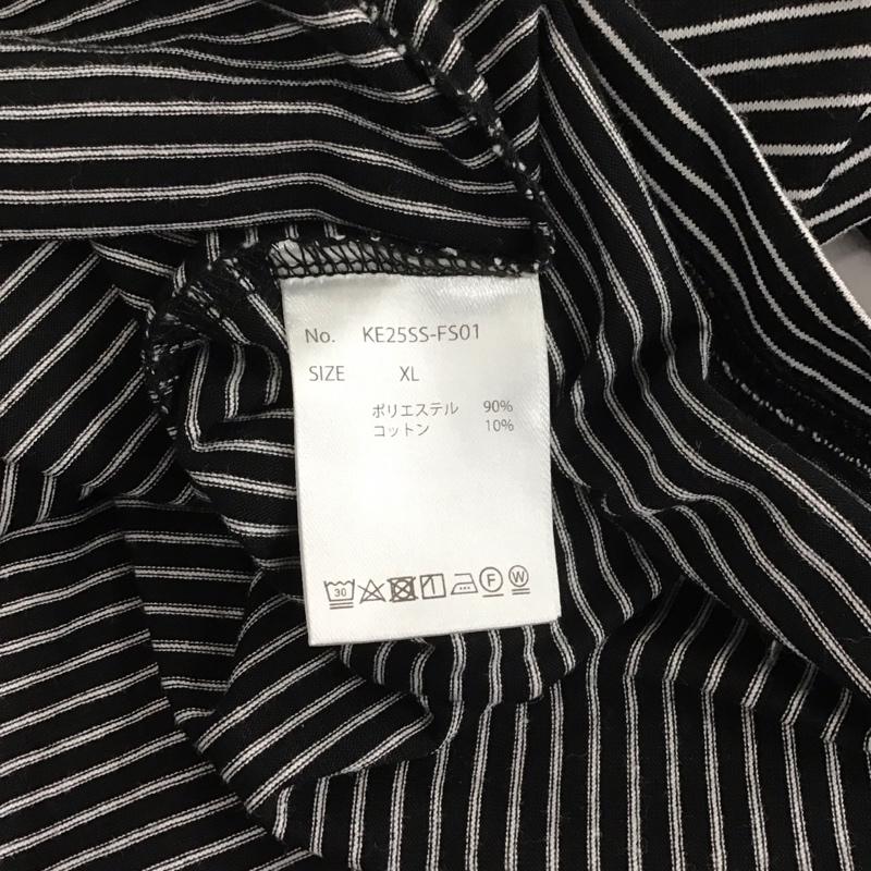 ケルティ KELTY Tシャツ 半袖 半袖カットソー プリントTシャツ クルーネックカットソー XL ボーダー柄 白 / ホワイト / X 黒 / ブラック / メンズ USED 古着 中古 10137792