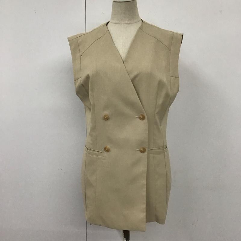 ムルーア MURUA ベスト ベスト 012320100201 パネルラインジレ FREE 無地 ベージュ / ベージュ / レディース USED 古着 中古 10111426