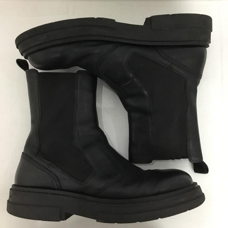 ザラ ZARA ブーツ ショートブーツ 2007 822 040 サイドゴアブーツ EU44 無地 黒 / ブラック / メンズ USED 古着 中古 10125171