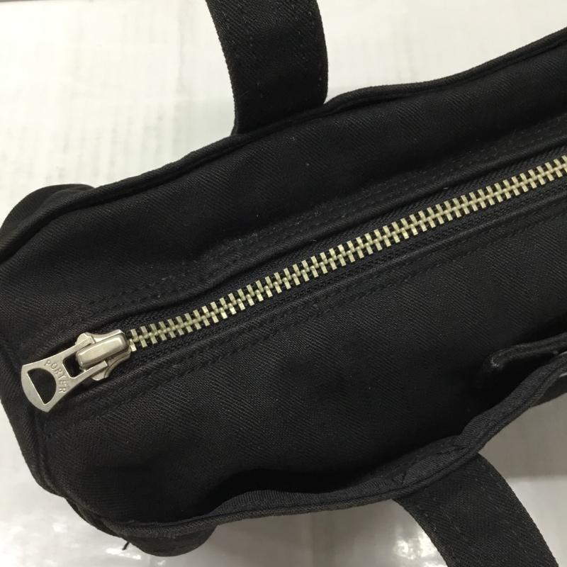 ポーター PORTER ハンドバッグ ハンドバッグ ミニボストン ロゴ、文字 黒 / ブラック / メンズ USED 古着 中古 10112853