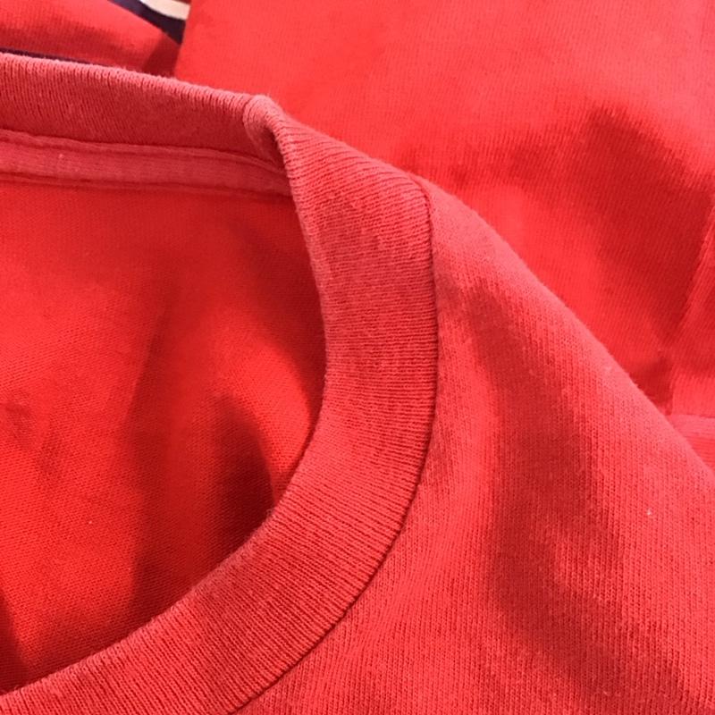 マジェスティック MAJESTIC Tシャツ 半袖 半袖カットソー プリントTシャツ クルーネックカットソー L プリント 赤 / レッド /  メンズ USED 古着 中古 10111147