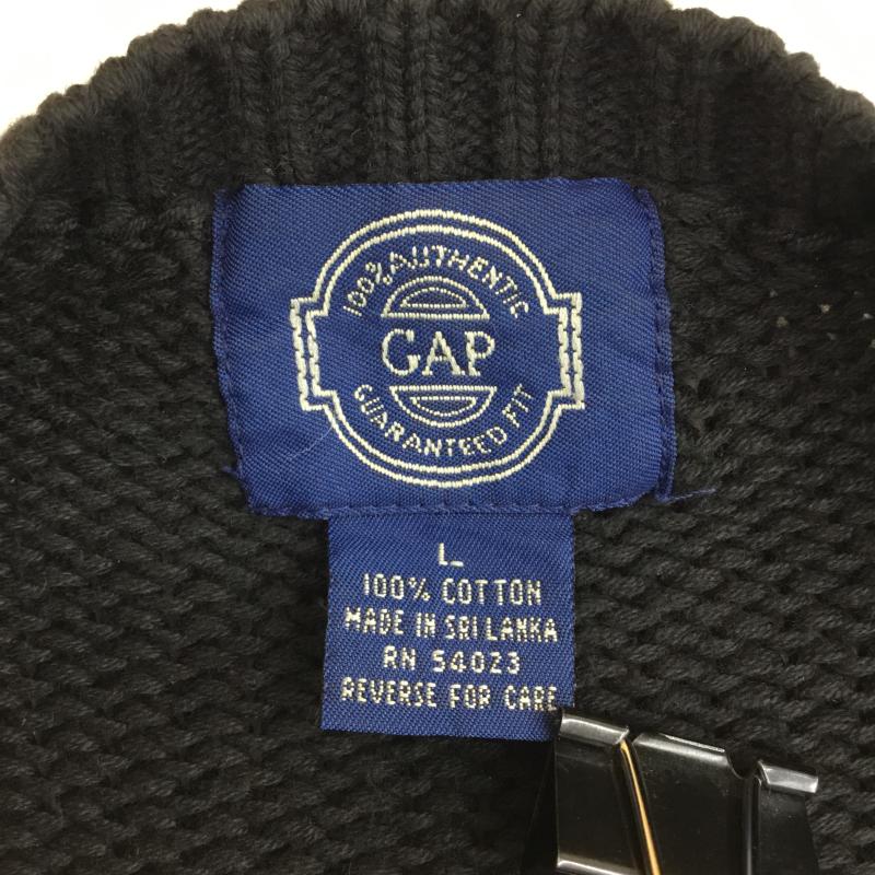 ギャップ GAP ニット、セーター 長袖 old gap 90s L 無地 黒 / ブラック / メンズ USED 古着 中古 10137783