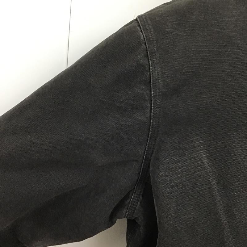 カーハート Carhartt ジャケット、上着 ジャンパー、ブルゾン ジップアップジャケット ジャンパー アウター パーカー XXL ロゴ、文字 黒 / ブラック / メンズ USED 古着 中古 10105608
