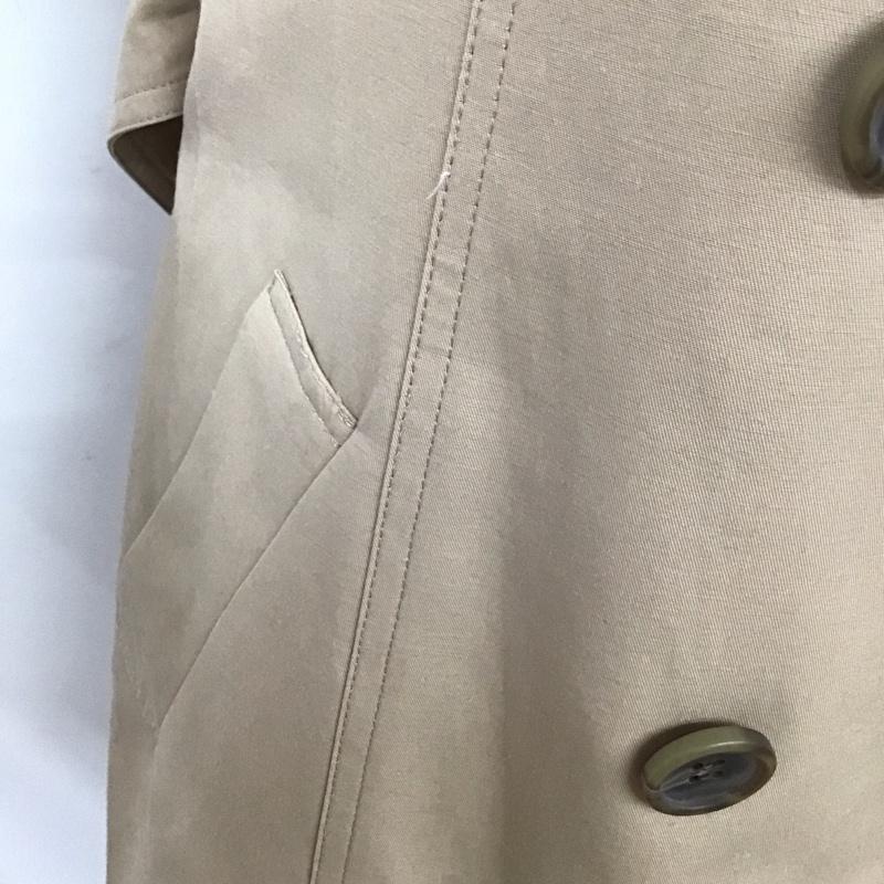 ナチュラルビューティーベーシック NATURAL BEAUTY BASIC コート トレンチコート トレンチコート ロングコート アウター L 無地 ベージュ / ベージュ / レディース USED 古着 中古 10113804
