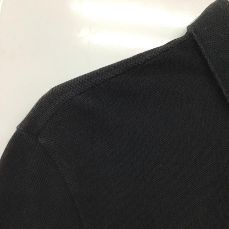 ラコステ LACOSTE ポロシャツ 半袖 半袖ポロシャツ カラーシャツ 半袖カットソー 4 ロゴ、文字 黒 / ブラック / メンズ USED 古着 中古 10133144