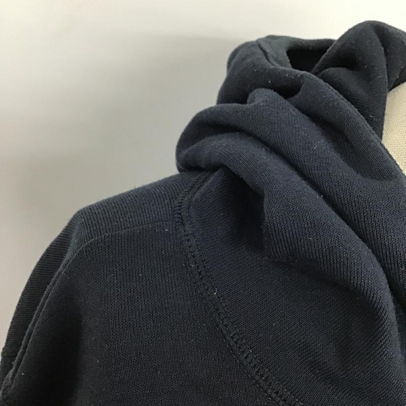 ザノースフェイス THE NORTH FACE パーカー 長袖 ntw61770 ストレッチスウェットフーディ長袖パーカー スウェット L ロゴ、文字 紺 / ネイビー / レディース USED 古着 中古 10105856
