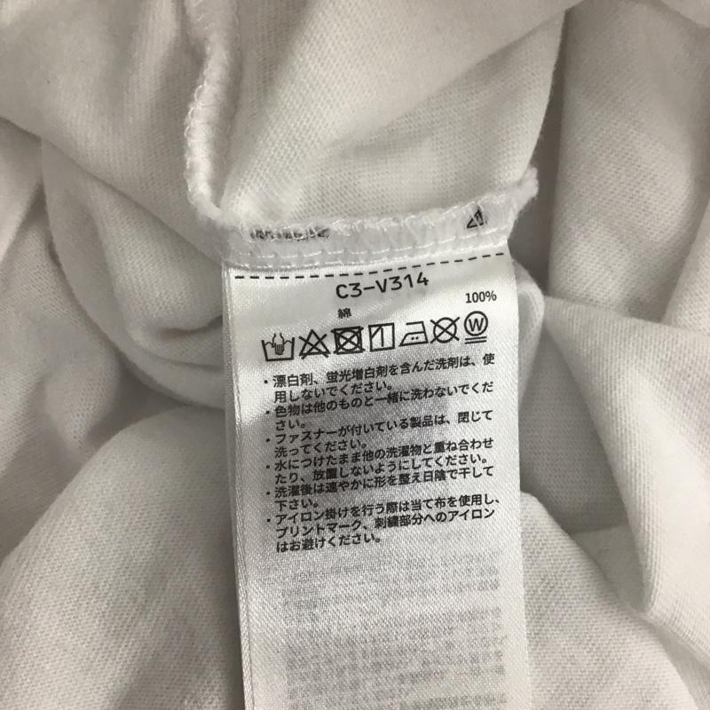 チャンピオン Champion Tシャツ 半袖 C3-V314 MONTANA S ロゴ、文字 白 / ホワイト / X 紫 / パープル / メンズ USED 古着 中古 10111562