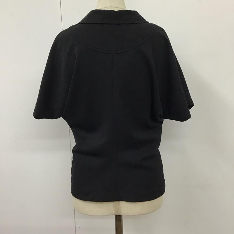 トリココムデギャルソン tricot COMME des GARSONS シャツ、ブラウス 半袖 TJ-02012M 丸襟 ドルマンスリーブ M 無地 黒 / ブラック / レディース USED 古着 中古 10114916
