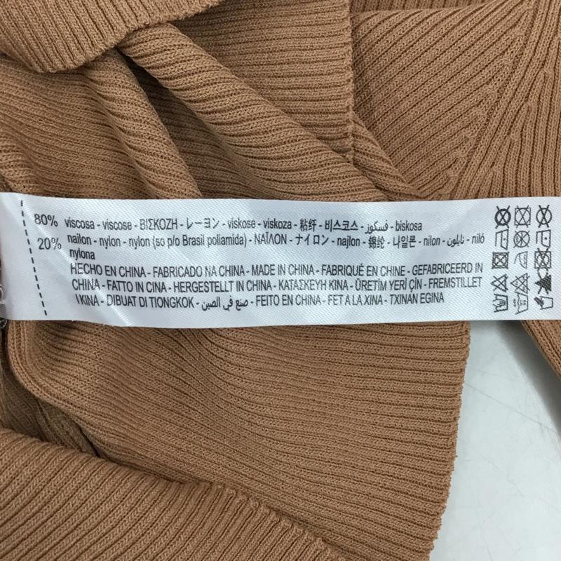 ザラ ZARA カットソー 長袖 M 無地 ベージュ / ベージュ / レディース USED 古着 中古 10121993