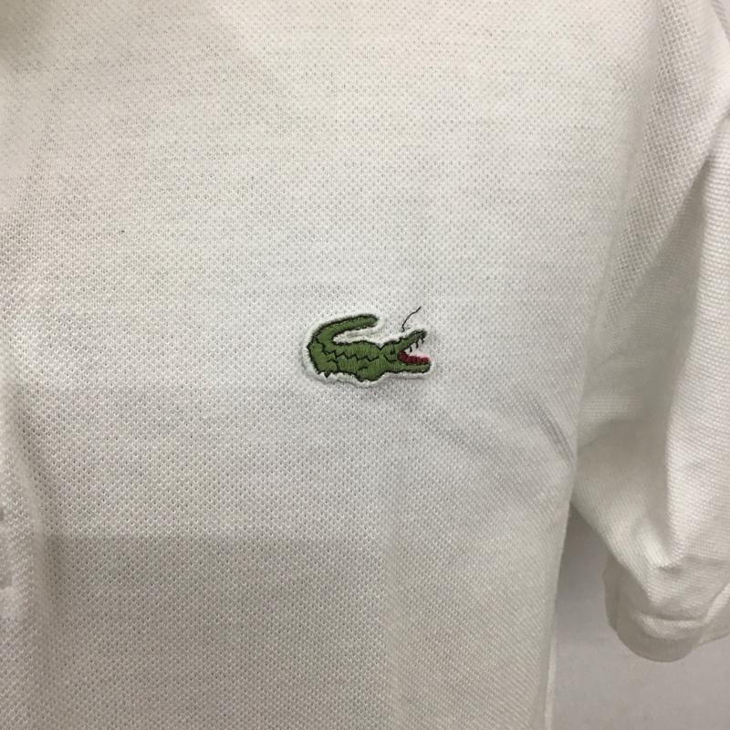 ラコステ LACOSTE ポロシャツ 半袖 LMC-783106216 ワニ 80年代 4 ワンポイント 白 / ホワイト / メンズ USED 古着 中古 10107643