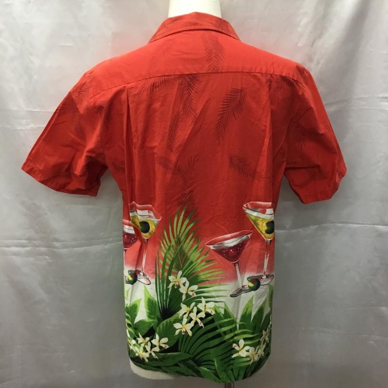 古着 USED シャツ、ブラウス 半袖 半袖シャツ カラーシャツ 半袖カットソー アロハシャツ S プリント 赤 / レッド /  メンズ USED 古着 中古 10108700