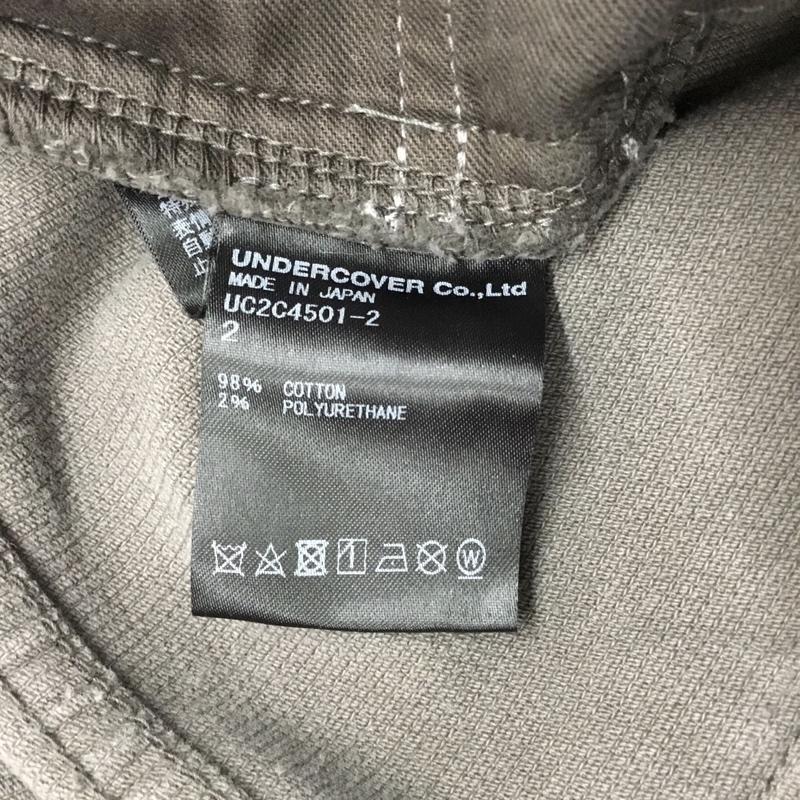 アンダーカバー UNDERCOVER パンツ デニム、ジーンズ uc2c4501-2 ストレッチコーデュロイラインペイントスリムパンツ ジーンズ 2 プリント 灰 / グレー /  メンズ USED 古着 中古 10122234