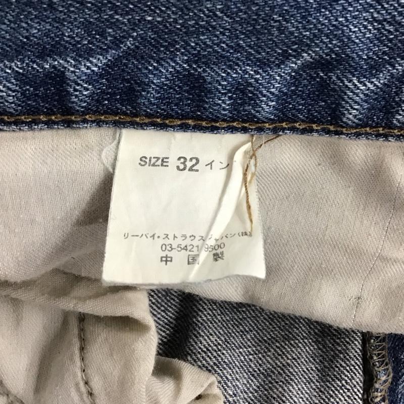 リーバイストラウスアンドコー Levi Strauss & co. パンツ デニム、ジーンズ デニムパンツ ストレートパンツ ワイドパンツ カジュアルパンツ 32インチ 無地 インディゴ / インディゴ /  メンズ USED 古着 中古 10124013