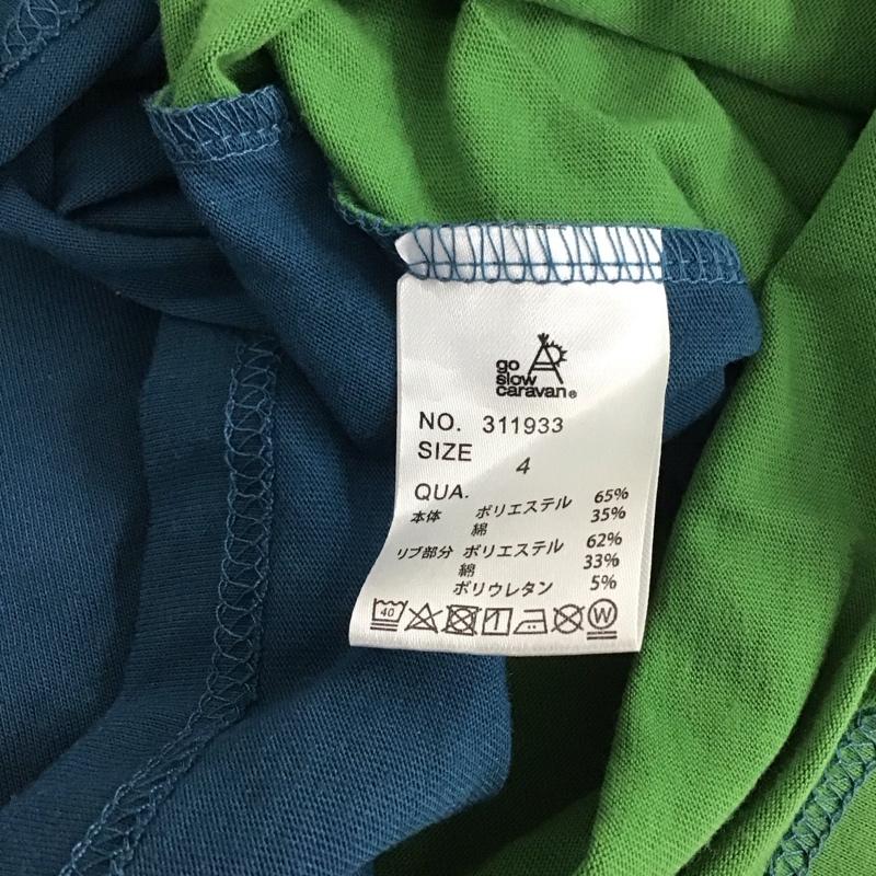 ゴースローキャラバン go slow caravan Tシャツ 半袖 4 ロゴ、文字 X プリント マルチカラー / マルチカラー / メンズ USED 古着 中古 10130168