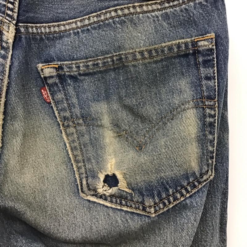 リーバイストラウスアンドコー Levi Strauss & co. パンツ デニム、ジーンズ デニムパンツ スリムパンツ カジュアルパンツ 32インチ ダメージ加工 インディゴ / インディゴ / メンズ USED 古着 中古 10128734