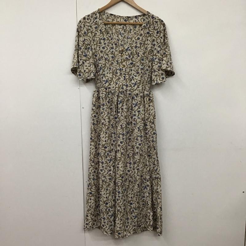チャオパニック CIAOPANIC ワンピース ロングスカート 半袖 Vネック FREE 花柄 マルチカラー / マルチカラー / レディース USED 古着 中古 10130435