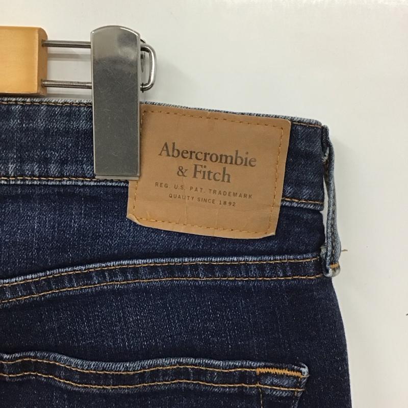 アバクロンビーアンドフィッチ ABERCROMBIE&FITCH パンツ デニム、ジーンズ デニムパンツ スリムパンツ カジュアルパンツ ストレッチパンツ 32インチ 無地 インディゴ / インディゴ / メンズ USED 古着 中古 10128677
