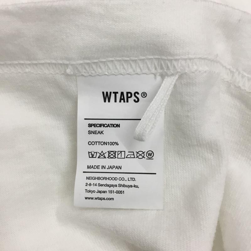 ダブルタップス WTAPS Tシャツ 半袖 半袖カットソー プリントTシャツ クルーネックカットソー 1 ロゴ、文字 白 / ホワイト / メンズ USED 古着 中古 10114300