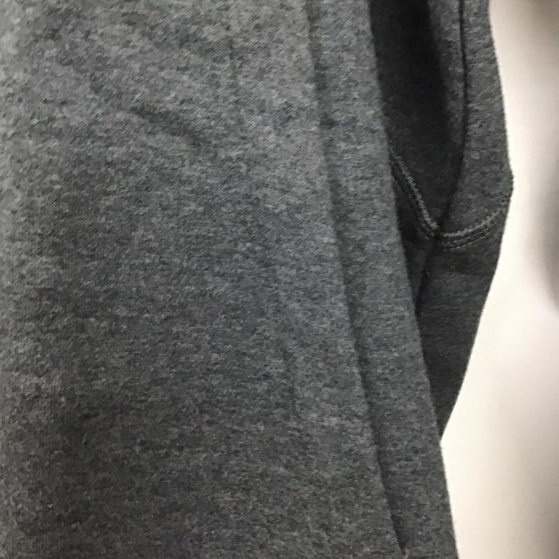 アディダス adidas パーカー 長袖 プルオーバーパーカー ジップアップカラー スポーツウェア M ロゴ、文字 灰 / グレー / メンズ USED 古着 中古 10138594