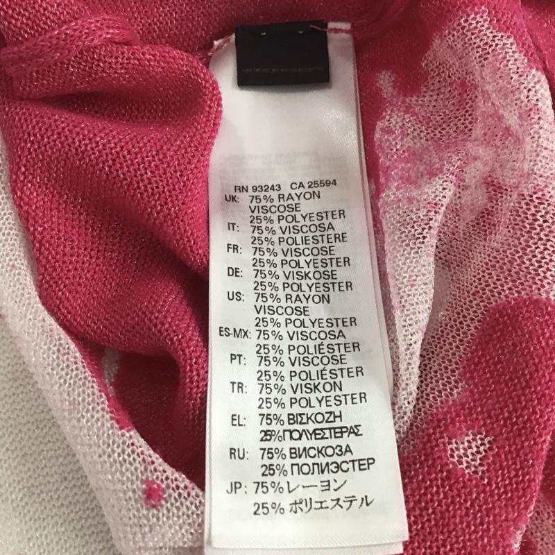 ディーゼル DIESEL ニット、セーター 長袖 長袖ニットカットソー Vネック セーター XXS プリント マゼンタ / マゼンタ / レディース USED 古着 中古 10147648