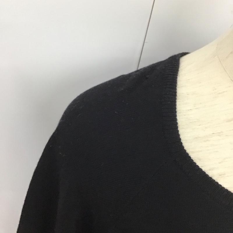 シンプリシテェ Simplicite カーディガン 長袖 ロング 無地 黒 / ブラック / レディース USED 古着 中古 10128406