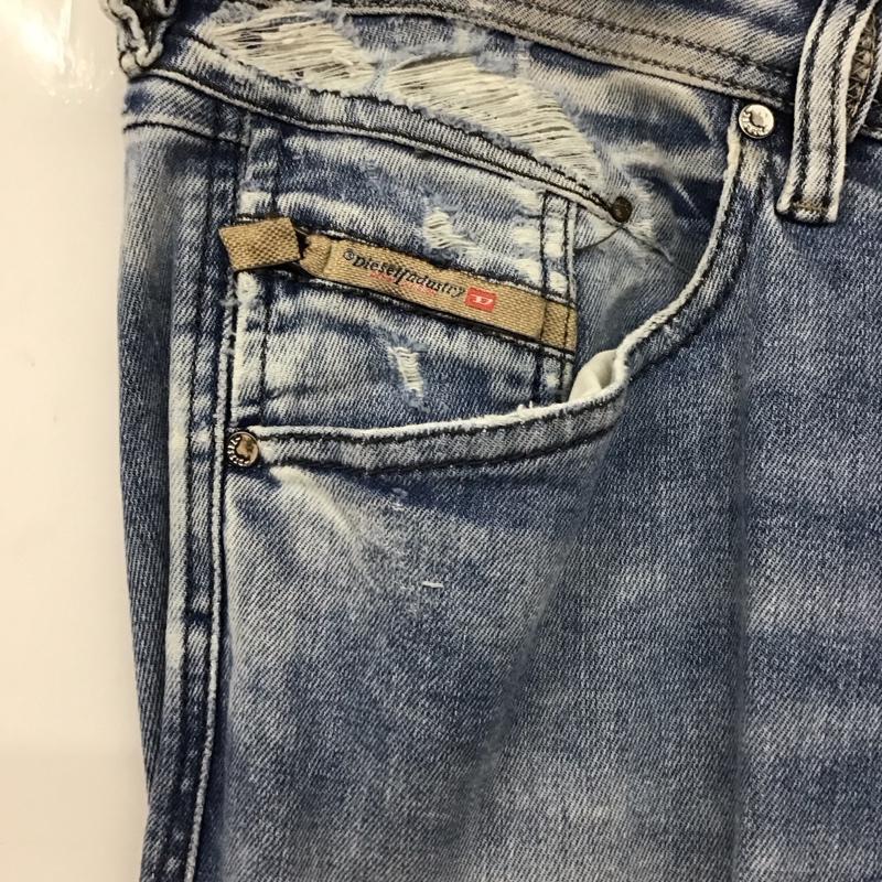 ディーゼル DIESEL パンツ デニム、ジーンズ デニムパンツ スリムパンツ カジュアルパンツ ストレッチパンツ 36 ダメージ加工 インディゴ / インディゴ / メンズ USED 古着 中古 10137110