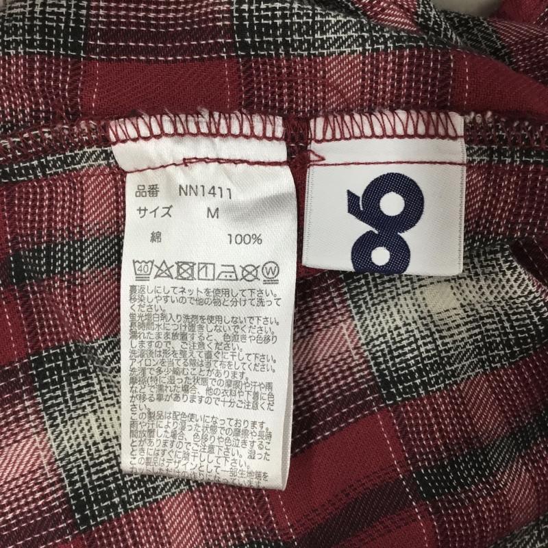ナインティナインティ 9090 シャツ、ブラウス 長袖 nn1411 長袖シャツ カラーシャツ ポケットシャツ 長袖カットソー チェックシャツ M チェック 黒 / ブラック / X 白 / ホワイト / X 赤 / レッド / メンズ USED 古着 中古 10106429