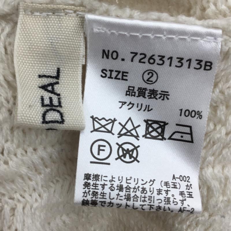 ココ ディール COCO DEAL ニット、セーター 長袖 2 無地 白 / ホワイト / レディース USED 古着 中古 10135637