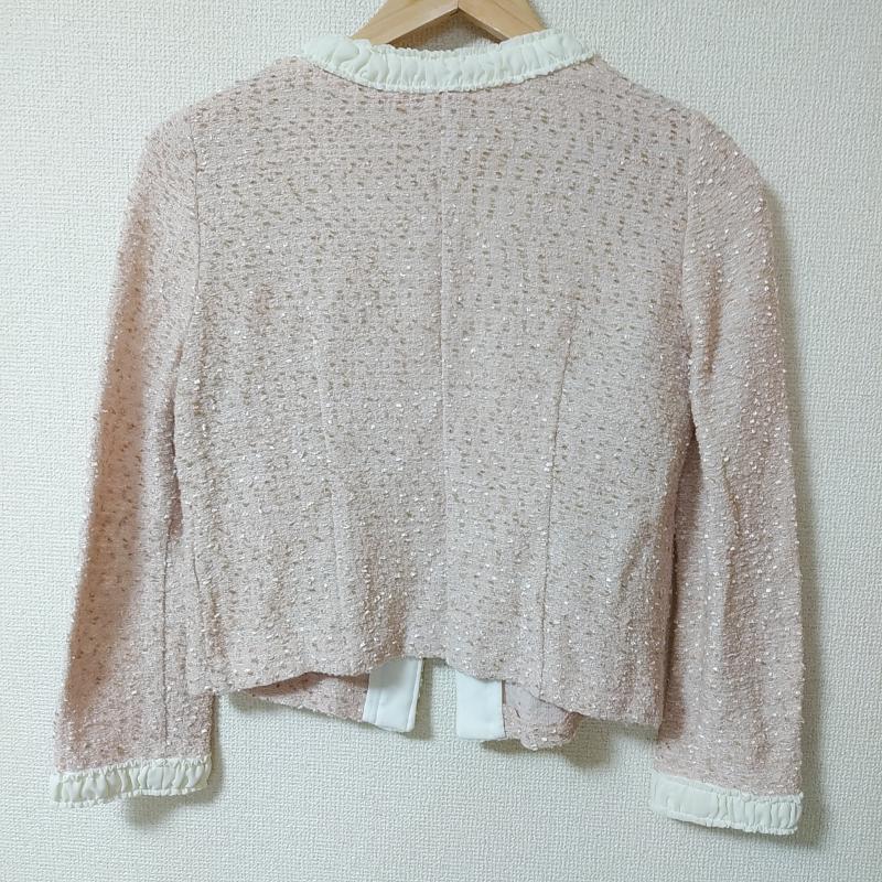 クイーンズコート QUEENS COURT ジャケット、上着 ジャケット、ブレザー 1 無地 桃 / ピンク / X 白 / ホワイト / レディース USED 古着 中古 10012376