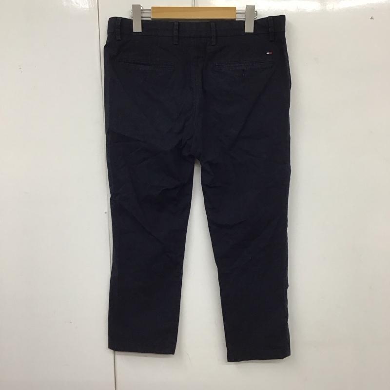 トミーヒルフィガー TOMMY HILFIGER パンツ スラックス M045740032 ストレッチ チノ 無地 紺 / ネイビー / メンズ USED 古着 中古 10129117
