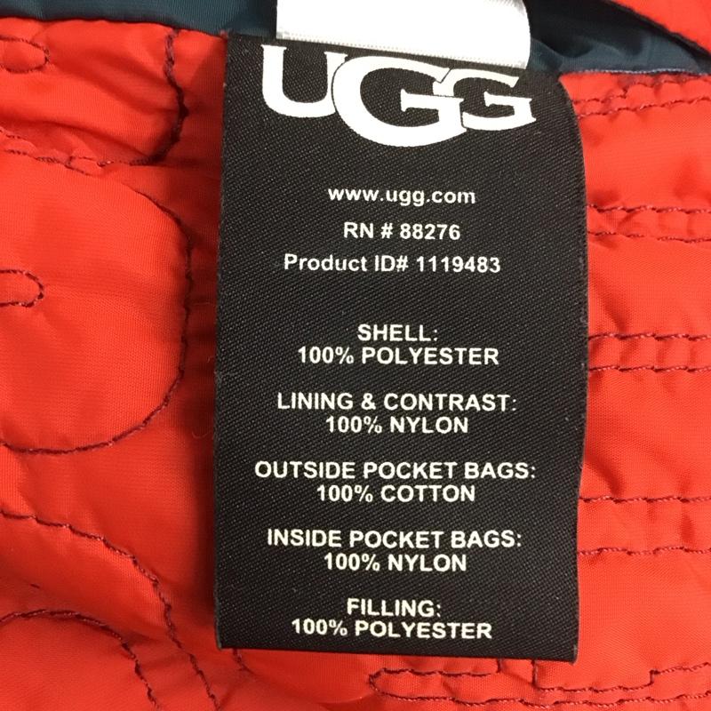 アグ UGG ジャケット、上着 ジャケット、ブレザー 1119483 Kairo Faux Fur Jacket リバーシブルジャケット M ロゴ、文字 青 / ブルー / X 赤 / レッド / X 黒 / ブラック / メンズ USED 古着 中古 10111851