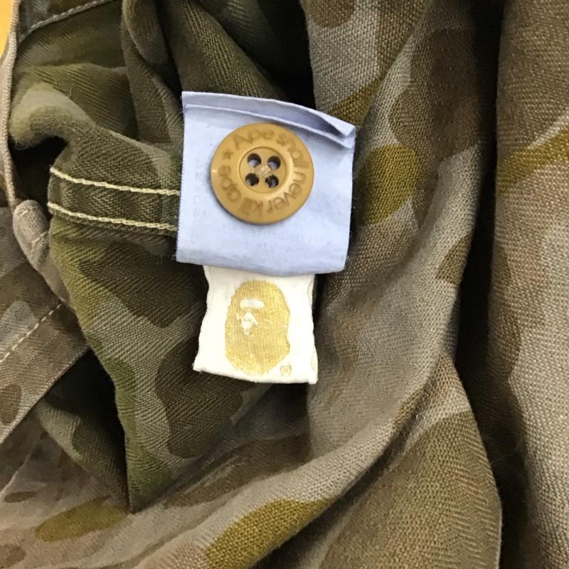 アーサスベイプ URSUS BAPE カットソー 半袖 半袖シャツ ミリタリーシャツ カラーシャツ L カモフラージュ柄・迷彩 マルチカラー / マルチカラー / メンズ USED 古着 中古 10137179