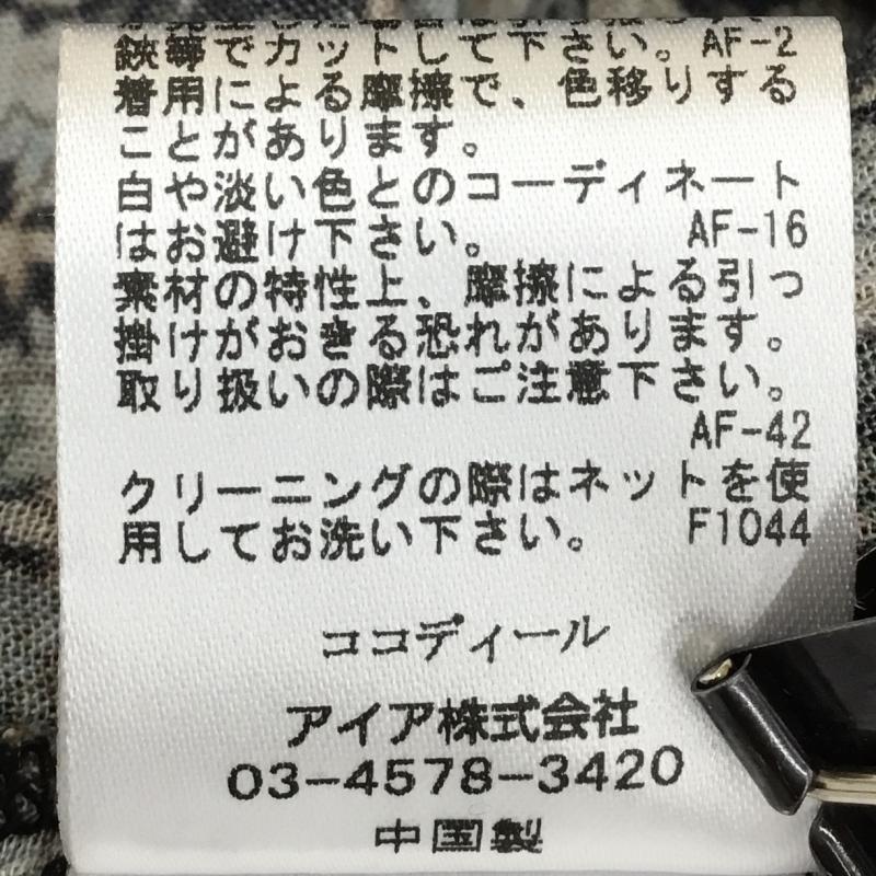 ココ ディール COCO DEAL ワンピース ロングスカート 2 花柄 黒 / ブラック / レディース USED 古着 中古 10134733