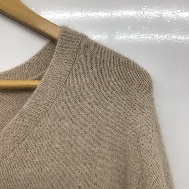 ナノユニバース nano・universe ニット、セーター 長袖 FREE 無地 ベージュ / ベージュ / レディース USED 古着 中古 10133417