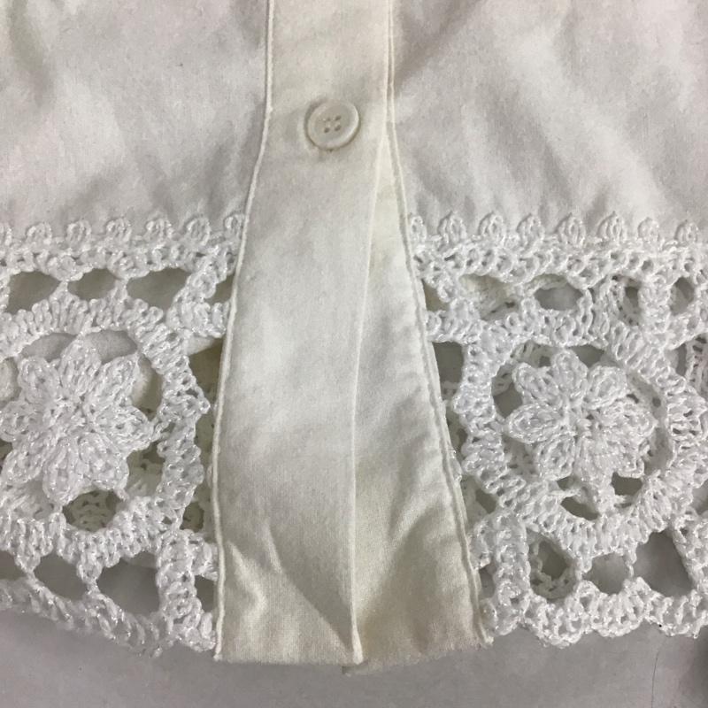 ザラ ZARA シャツ、ブラウス 長袖 M 無地 白 / ホワイト / レディース USED 古着 中古 10129836