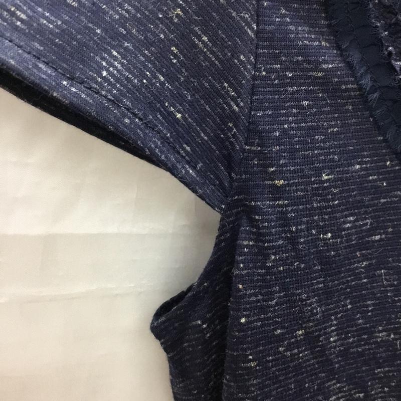 グリーンレーベルリラクシング green label relaxing カットソー 半袖 3517-699-0369 フレンチスリーブ 無地 紺 / ネイビー / レディース USED 古着 中古 10118157