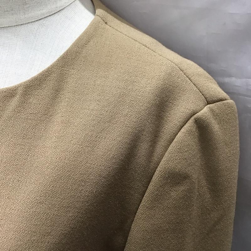 ザラベーシック ZARA BASIC ジャケット、上着 ジャケット、ブレザー 2108 393 707 ノーカラー S 無地 ベージュ / ベージュ / レディース USED 古着 中古 10118410