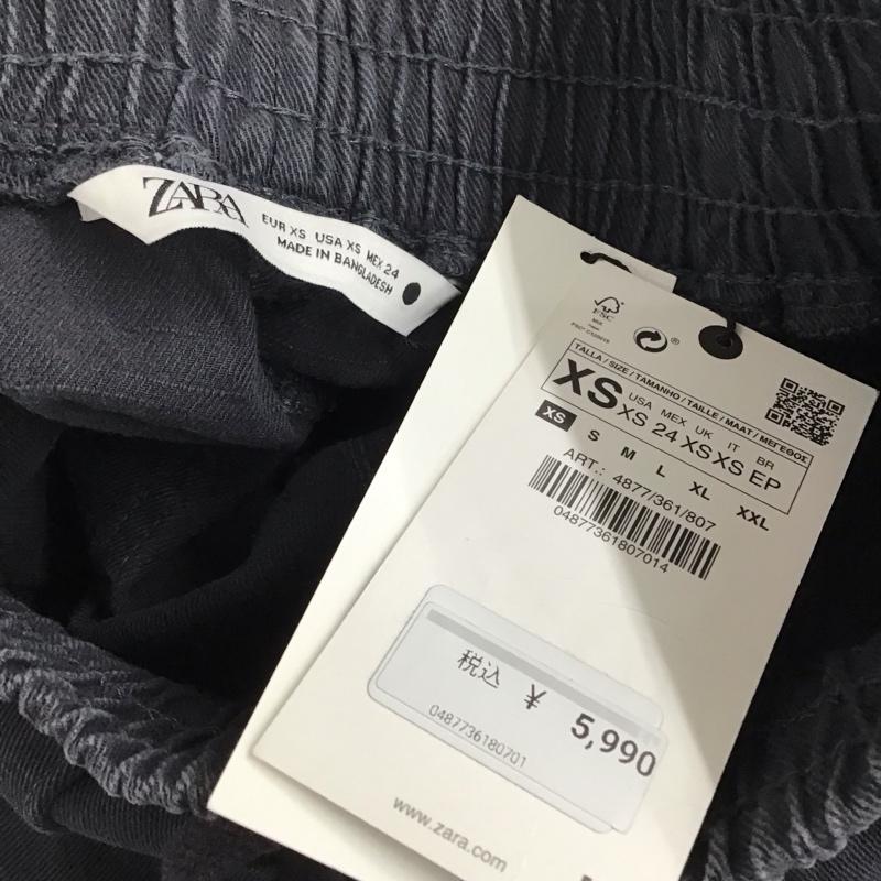 ザラ ZARA パンツ ワークパンツ、ペインターパンツ ワークパンツ ワイドパンツ カジュアルパンツ XS 無地 灰 / グレー / レディース USED 古着 中古 10136049