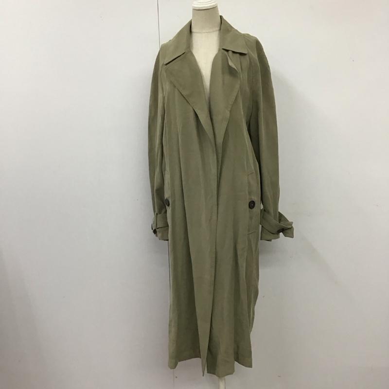 ザラ ZARA コート トレンチコート 0518 055 506 ガウンコート S 無地 カーキ / カーキ / レディース USED 古着 中古 10116686