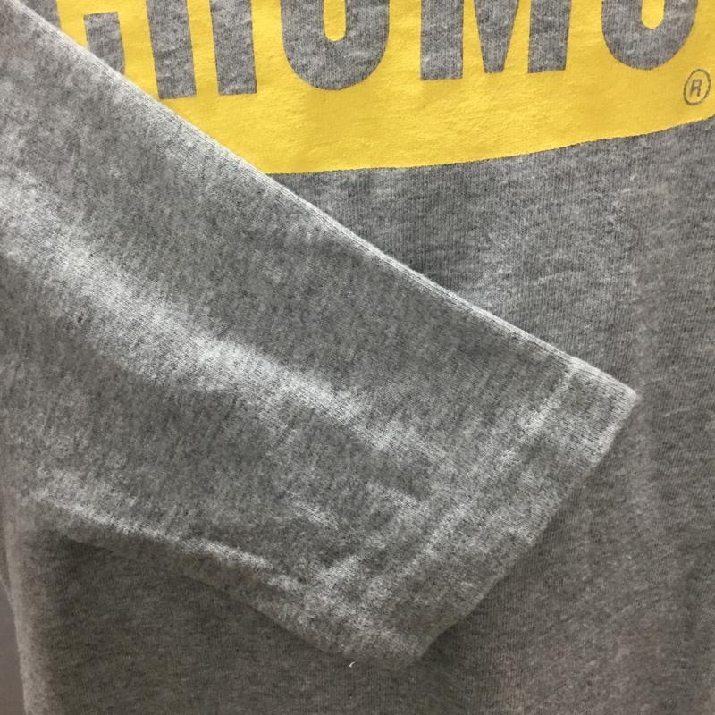 チャムス CHUMS カットソー 長袖 長袖カットソー クルーネックカットソー ロングスリーブカットソー プリントTシャツ M ロゴ、文字 灰 / グレー / レディース USED 古着 中古 10120853