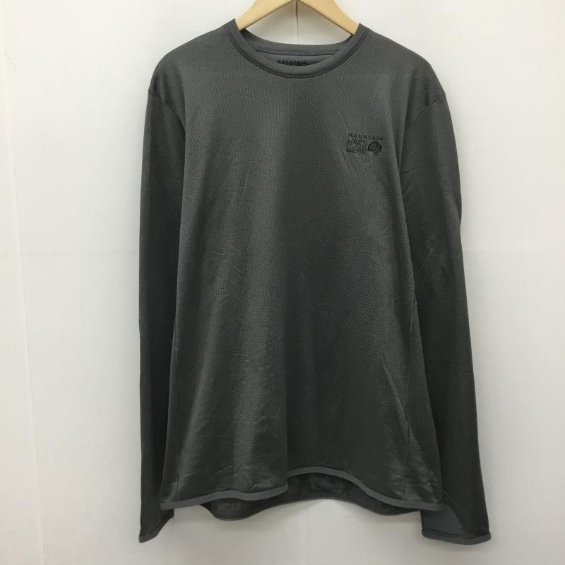 マウンテン ハード ウェアー MOUNTAIN HARDWEAR カットソー 長袖 OM9997 L ロゴ、文字 カーキ / カーキ / メンズ USED 古着 中古 10139059