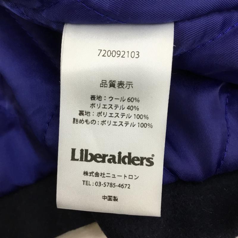 リベレイダース Liberaiders ジャケット、上着 ジャンパー、ブルゾン M.A.W AWARD JACKET 720092103 L ロゴ、文字 紺 / ネイビー / メンズ USED 古着 中古 10137901