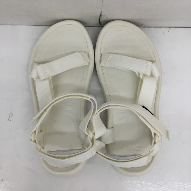 テバ Teva サンダル サンダル FM1223K 24.0cm ロゴ、文字 白 / ホワイト / レディース USED 古着 中古 10135132