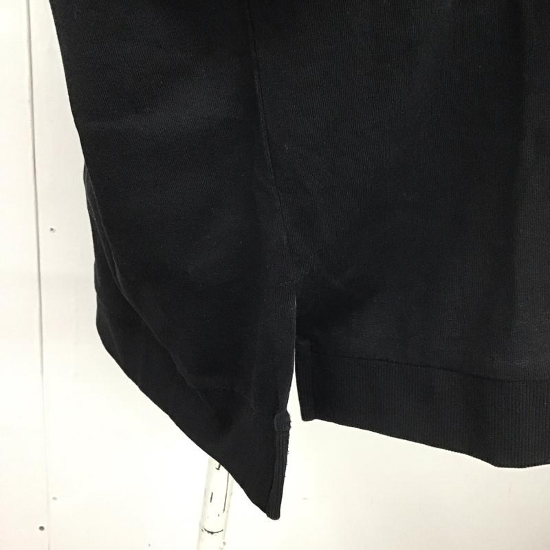 ザラ ZARA カットソー 半袖 サイドスリット L 無地 黒 / ブラック /  レディース USED 古着 中古 10112051
