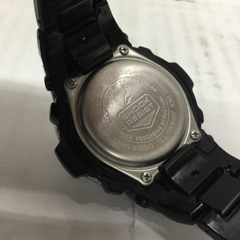 ジーショック G-SHOCK 腕時計 アナログ(クォーツ式) AWG-M100BC 電波時計 タフソーラー ロゴ、文字 黒 / ブラック / メンズ USED 古着 中古 10106372