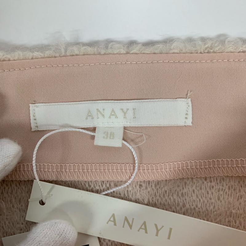 アナイ ANAYI ニット、セーター 長袖 38 無地 桃 / ピンク / レディース USED 古着 中古 10014680