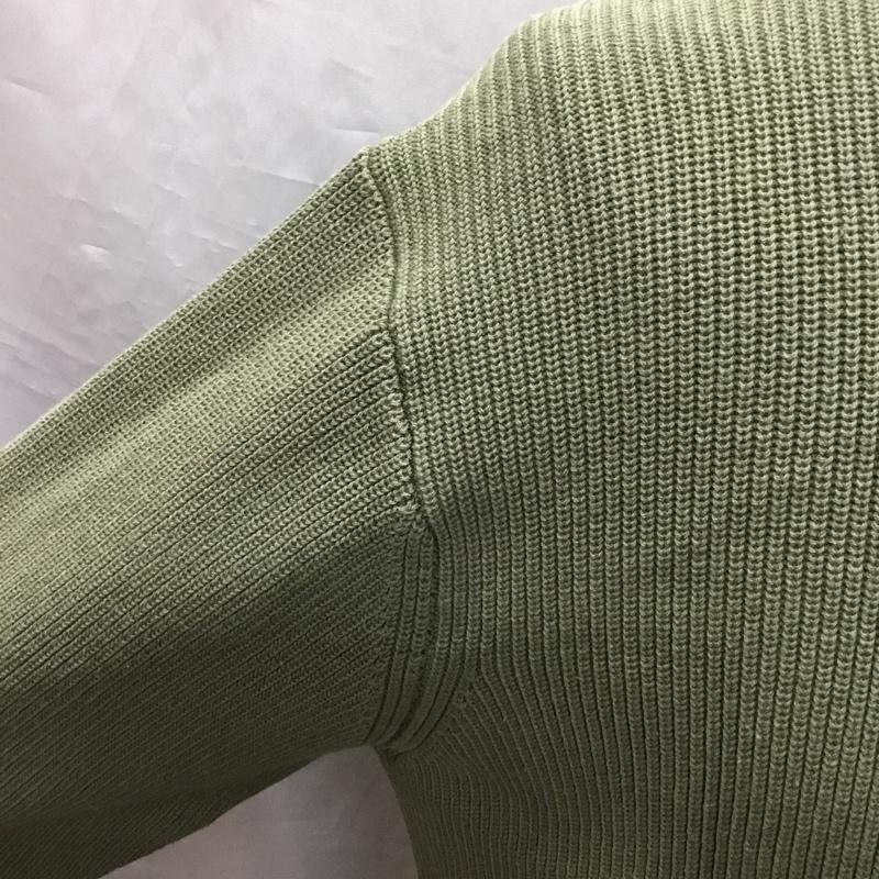 メゾンスペシャル MAISON SPECIAL ニット、セーター 長袖 11192361207 長袖ニットカットソー セーター タートルネック M 無地 カーキ / カーキ / メンズ USED 古着 中古 10120131