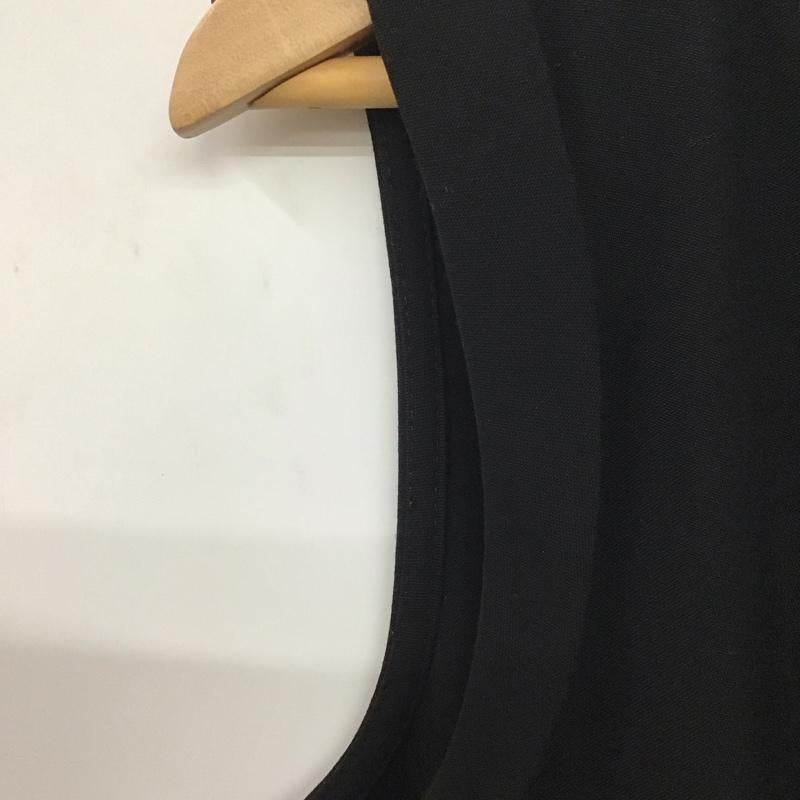 ザラ ZARA ワンピース ひざ丈スカート 2035 350 800 ノースリーブ ひざ下丈 S 無地 黒 / ブラック / レディース USED 古着 中古 10138638
