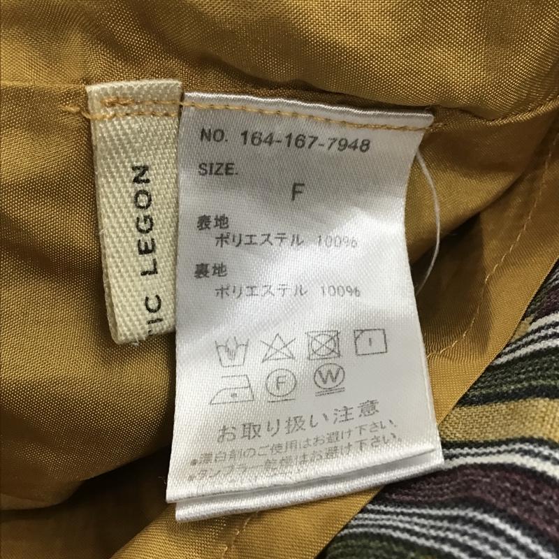 マジェスティックレゴン MAJESTIC LEGON ワンピース ロングスカート ロングスカート ノースリーブフレアスカート 総柄ロングワンピース FREE ストライプ マルチカラー / マルチカラー / レディース USED 古着 中古 10105918